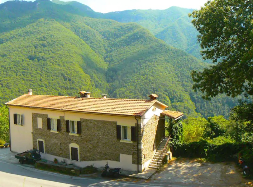 Het huis en het prachtige uitzicht van het huis wat ik huurde in Toscane